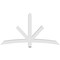 Ekena Millwork Alberta Architectural Grade PVC Gable Bracket, 72"W x 39"H x 4"D x 4"F, 13/12 Pitch GBP072X39X0404ALB00 - alternate 4